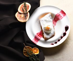 Delicious apple strudel Stock Photo 06