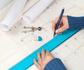 Drawing designer Stock Photo