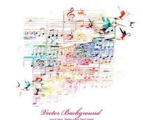 Elegant music background design vector 01