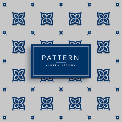 Elegant pattern template design vector 02