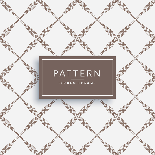 Elegant pattern template design vector 04