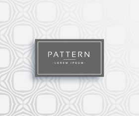 Elegant pattern template design vector 05