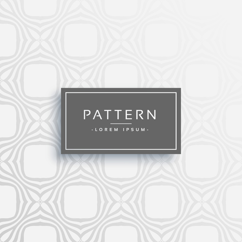 Elegant pattern template design vector 05
