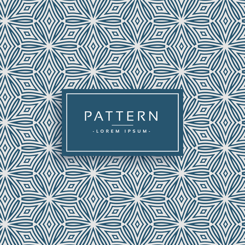 Elegant pattern template design vector 07