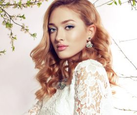 Fashion Pretty Clothing Model Stock Photo 01