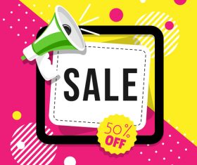 Fashion sale discount background vectors