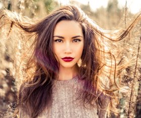 Fashion woman autumn outdoor photo Stock Photo 07