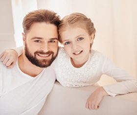 Father and daughter photo Stock Photo