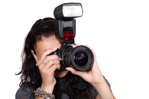 Female photographer to capture Stock Photo 04