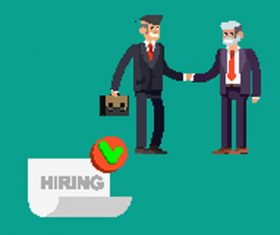 Flat business people design vector 05