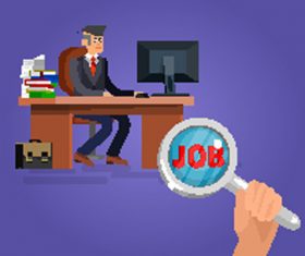 Flat business people design vector 06