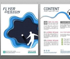 Football flyer design template vector 01