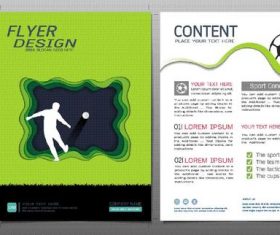Football flyer design template vector 03