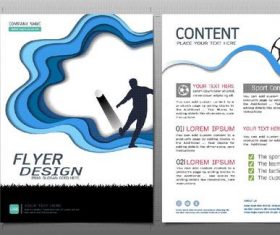 Football flyer design template vector 04