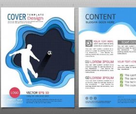 Football flyer design template vector 05