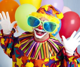Funny clown Stock Photo