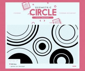Geometric Circle Photoshop Brushes