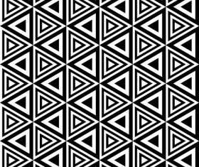 Geometry black with white seamless pattern vector 01