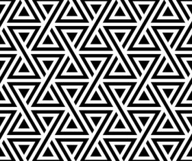 Geometry black with white seamless pattern vector 02