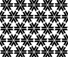 Geometry black with white seamless pattern vector 05