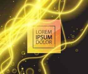 Golden abstract lines modern background vector 01