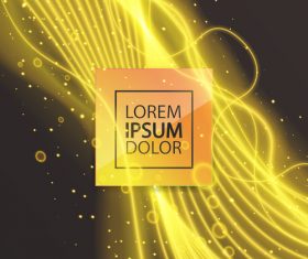 Golden abstract lines modern background vector 02