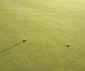 Golf ball and hole Stock Photo 02