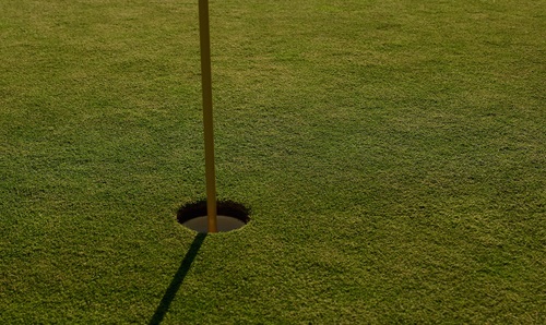 Golf hole Stock Photo