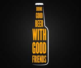 Good beer logo vector design