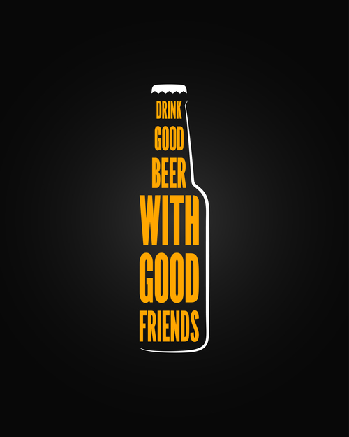 Good beer logo vector design