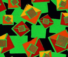 Green Square Embossed pattern Stock Photo