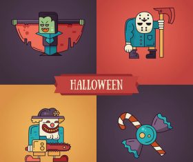 Halloween carnival character vector