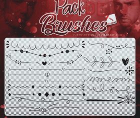 Hand drawn borders Photoshop Brushes