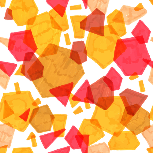 Hand drawn polygonal pattern vector 01