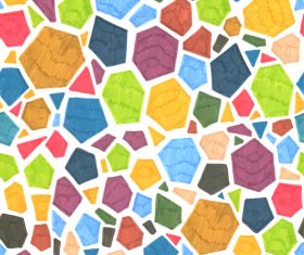 Hand drawn polygonal pattern vector 02