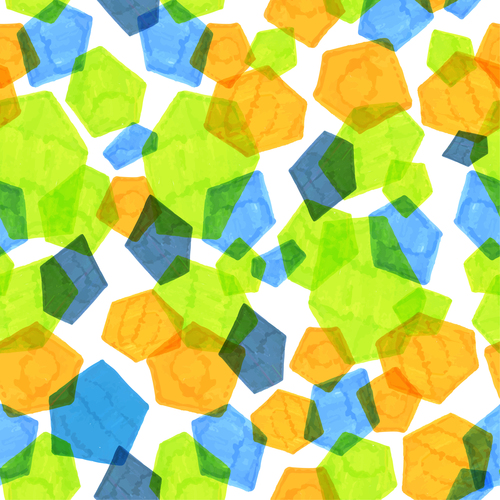 Hand drawn polygonal pattern vector 04