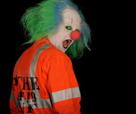 Horror clown Stock Photo 01