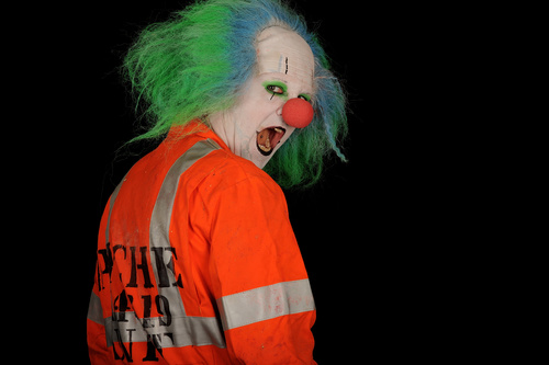 Horror clown Stock Photo 01