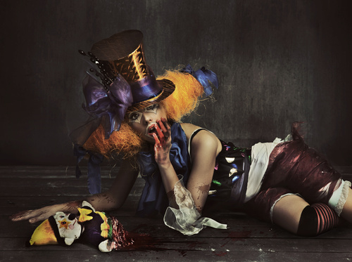 Horror of terror clown Stock Photo