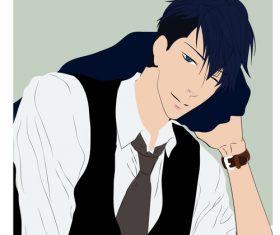 Illustrator novel cover male