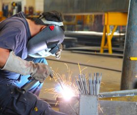 Industrial Welder Stock Photo 01