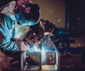 Industrial Welder Stock Photo 02