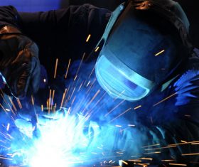Industrial Welder Stock Photo 04