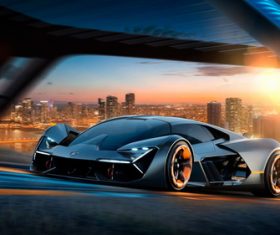 Lamborghini Terzo Millennio Stock Photo