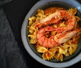 Lobster Italian Butterfly Face Stock Photo