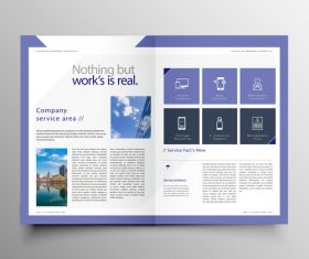 Magazine with book creative cover template vector 08