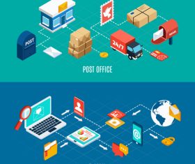 Mail isometric vector