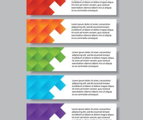 Modern banners template set vector 01