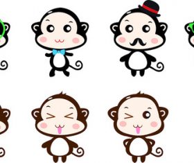 Monkey cartoon vector
