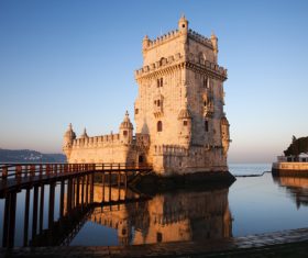 Morning at Belem Tower in Lisbon Stock Photo 05